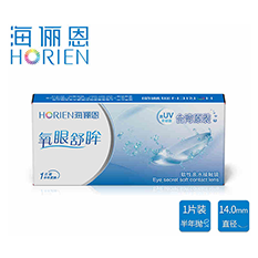 海俪恩近视隐形眼镜 氧眼舒眸 1片装半年...