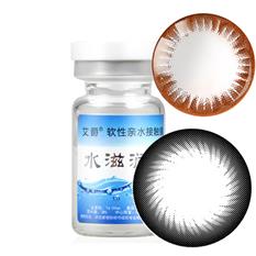 艾爵水滋润半年抛隐形眼镜美瞳一片装 1片...