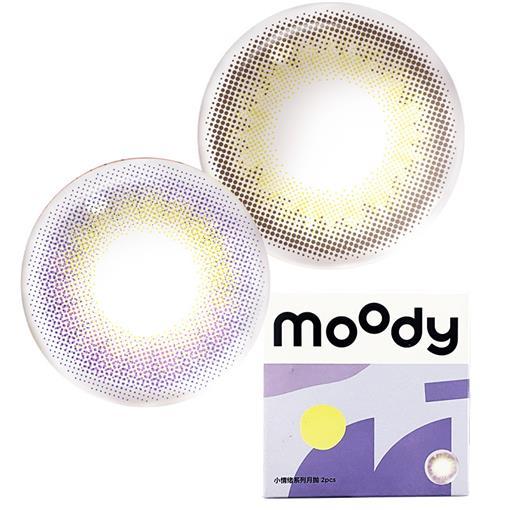 moody 小情绪月抛2片彩色隐形眼镜